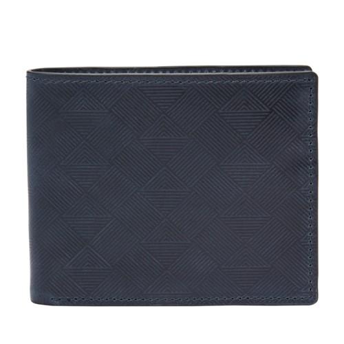 Fossil Exeter Rfid Traveler  Wallet Dark Navy- Sml1666495