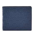 Fossil Eddy Rfid Magnetic Front Pocket Wallet  Wallet Navy- Sml1634400