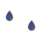 Fossil Teardrop Blue Semi-precious Earrings  Jewelry - Ja6935710