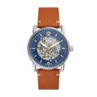 Fossil Commuter Automatic Brown Luggage Watch  Jewelry - Me3159
