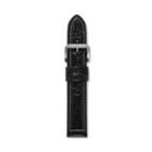 Fossil Defender 20mm Leather Watch Strap - Black Croco Des1010