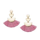 Fossil Wild Rose Brass Fringe Earrings  Jewelry - Ja6955710