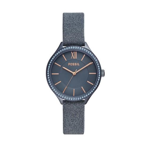 Fossil Suitor Three-hand Navy Polyurethane Watch  Jewelry - Bq3428