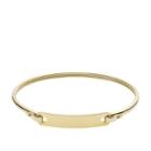 Fossil Plaque Gold-tone Stainless Steel Bangle  Jewelry Gold- Jf03077710