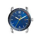Fossil The Commuter Three-hand Date Blue Stainless Steel Watch Case  Jewelry - C221051
