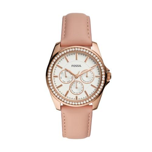 Fossil Janice Multifunction Blush Leather Watch  Jewelry - Bq3454