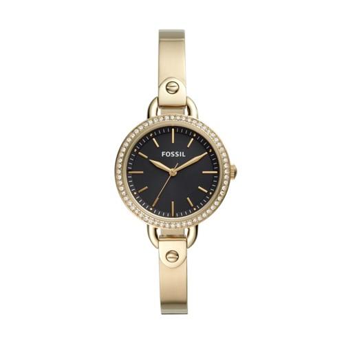 Fossil Classic Minute Three-hand Gold-tone Stainless Steel Watch  Jewelry - Bq3425