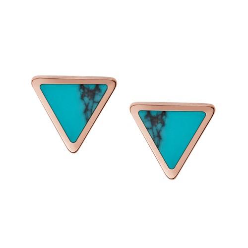 Fossil Turquoise Triangle Studs  Jewelry - Jf02638791