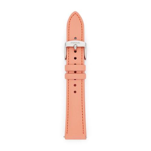 Fossil Pink 18mm Leather Watch Strap   - S181316