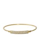 Fossil Bar Gold-tone Stainless Steel Bangle  Jewelry - Jof00416710