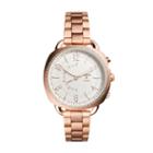 Fossil Hybrid Smartwatch - Q Accomplice Rose Gold-tone Stainless Steel  Jewelry - Ftw1208
