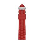 Fossil Silicone 24mm Watch Strap - Red   - S241002
