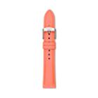 Fossil 18mm Neon Coral Leather Watch Strap   - S181324