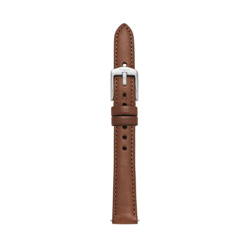 Fossil 14mm Espresso Leather Watch Strap   - S141066