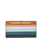 Fossil Liza Slim Bifold  Wallet Colorful Stripes- Sl7909875