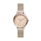 Fossil Laney Three-hand Pastel Pink Stainless Steel Watch  Jewelry - Bq3466