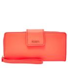 Fossil Madison Zip Clutch  Wallet Neon Red- Swl3078634