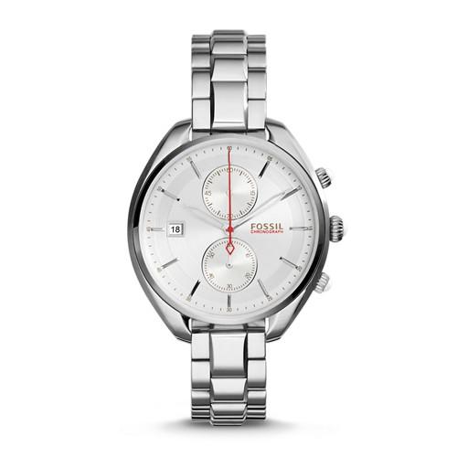 Fossil Land Racer Chronograph Stainless Steel Watch Ch2975 Silver