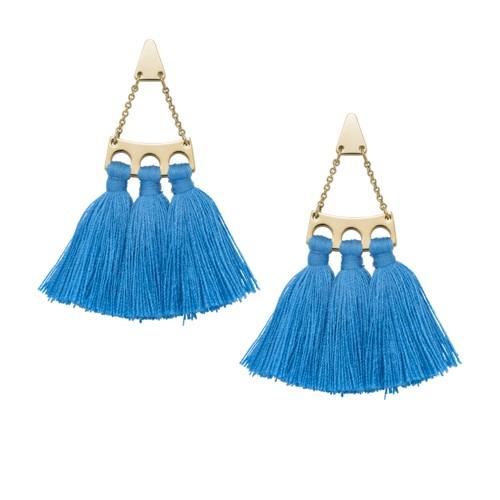 Fossil Cerulean Brass Fringe Earrings  Jewelry - Ja6958710