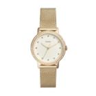 Fossil Neely Three-hand Gold-tone Stainless Steel Watch  Jewelry - Es4366
