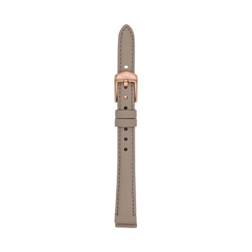 Fossil 12mm Light Taupe Leather Strap   - S121013