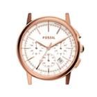 Fossil Rowen Chronograph Rose Stainless Steel Watch Case  Jewelry - C201001