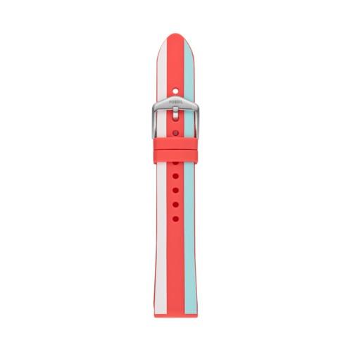 Fossil 18mm Old Glory Stripe Silicone Strap   - S181421