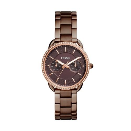 Fossil Tailor Multifunction Brown Stainless Steel Watch  Jewelry - Es4258