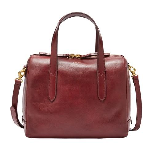 Fossil Sydney Satchel  Handbag Cabernet- Shb1978607