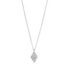 Fossil Diamond Stainless Steel Necklace  Jewelry - Jof00424040