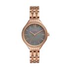 Fossil Suitor Three-hand Rose Gold-tone Stainless Steel Watch  Jewelry - Bq3423