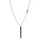 Fossil Rose Gold-tone Stainless Steel Glitz Necklace  Jewelry - Jf03032791