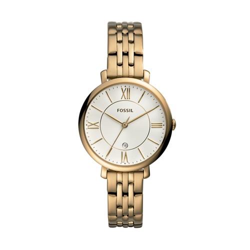Fossil Jaqueline Three-hand Antique Gold-tone Stainless Steel Watch  Jewelry - Es4552