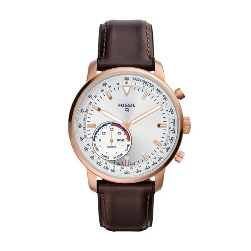 Fossil Hybrid Smartwatch - Q Goodwin Brown Leather  Jewelry - Ftw1172