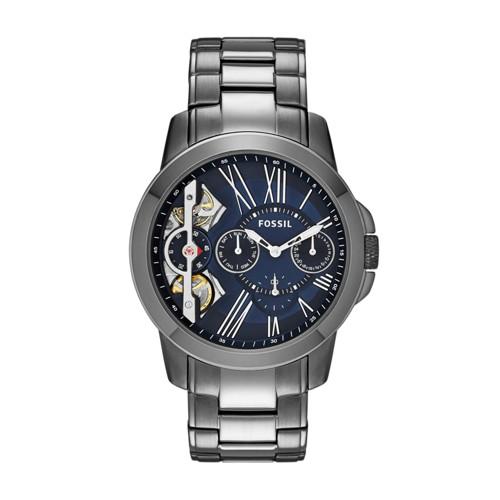 Fossil Grant Twist Multifunction Smoke Stainless Steel Watch   - Me1146