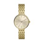 Fossil Hutton Three-hand Gold-tone Stainless Steel Watch  Jewelry - Bq3464