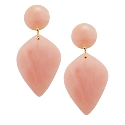 Fossil Teardrop Pink Resin Earrings  Jewelry - Ja6998710
