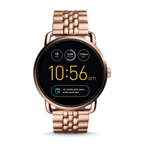 Fossil Refurbished Gen 2 Smartwatch - Q Wander Rose Gold-tone Stainless  Jewelry - Ftw2112j