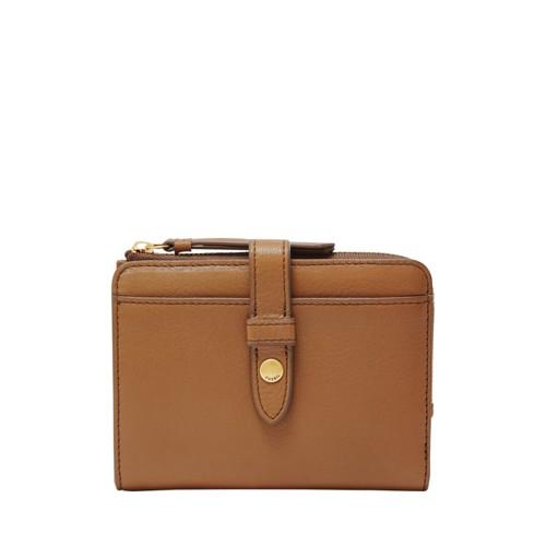 Fossil Fiona Multifunction  Wallet Saddle- Sl7703216