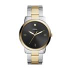 Fossil The Minimalist Carbon Series Three-hand Two-tone Stainless Steel Watch  Jewelry - Fs5458