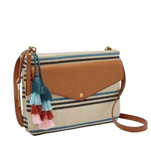 Fossil Devon Crossbody  Handbags Natural- Zb7718101