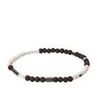 Fossil Lava Stone, Dyed Jade And Howlite Bracelet  Jewelry Smoke- Jf03109793