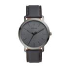 Fossil Luther Three-hand Gray Leather Watch  Jewelry - Bq2422