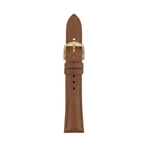 Fossil 18mm Espresso Leather Watch Strap   - S181195