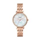 Fossil Jacqueline Three-hand Rose Gold-tone Stainless Steel Watch  Jewelry - Es4602
