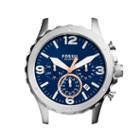 Fossil Nate Chronograph Stainless Steel Case  Jewelry - C221032