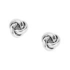 Fossil Twisted Knot Stainless Steel Studs  Jewelry Silver- Jof00126040