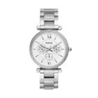 Fossil Carlie Multifunction Stainless Steel Watch  Jewelry - Es4541