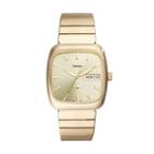 Fossil Rutherford Three-hand Date Gold-tone Stainless Steel Watch  Jewelry - Fs5411