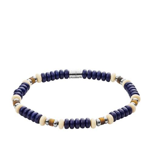Fossil Tiger&apos;s Eye Beaded Bracelet  Jewelry - Jf03005040